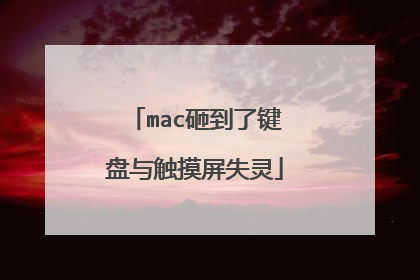 mac砸到了键盘与触摸屏失灵
