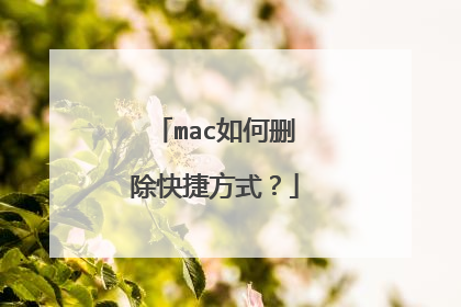 mac如何删除快捷方式？