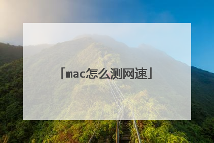 mac怎么测网速