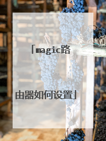 magic路由器如何设置