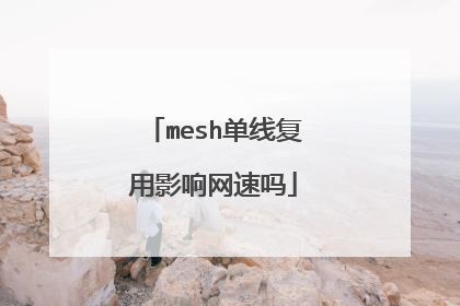 mesh单线复用影响网速吗