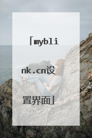 myblink.cn设置界面