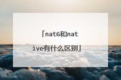 nat6和native有什么区别