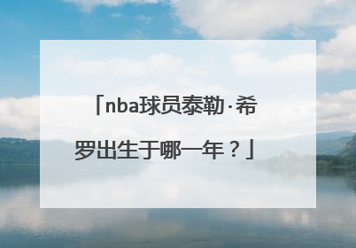 nba球员泰勒·希罗出生于哪一年？