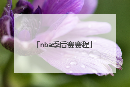 nba季后赛赛程