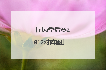 nba季后赛2012对阵图