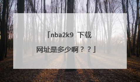 nba2k9 下载网址是多少啊？？