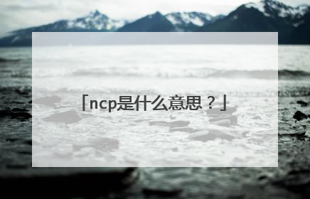 ncp是什么意思?