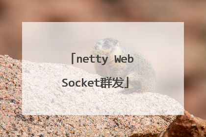netty WebSocket群发