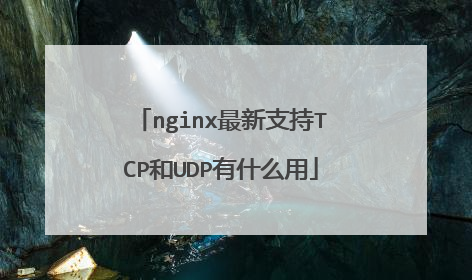 nginx最新支持TCP和UDP有什么用