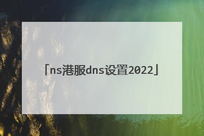 ns港服dns设置2022