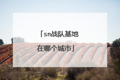 sn战队基地在哪个城市