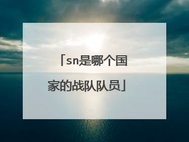 sn是哪个国家的战队队员