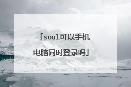 soul可以手机电脑同时登录吗