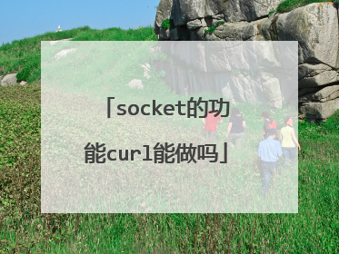 socket的功能curl能做吗