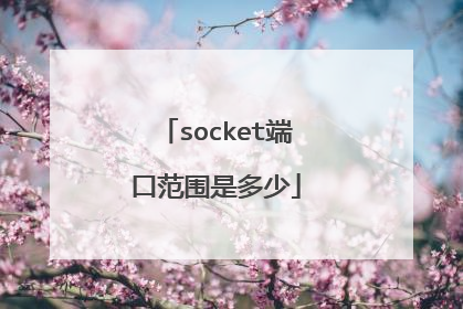 socket端口范围是多少