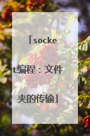 socket编程：文件夹的传输