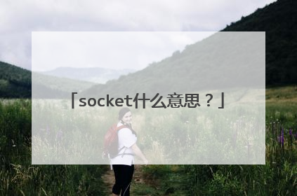 socket什么意思？