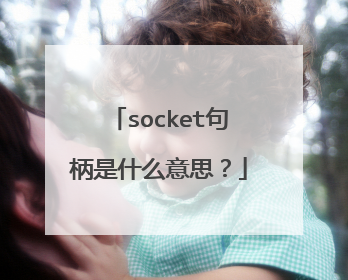 socket句柄是什么意思？