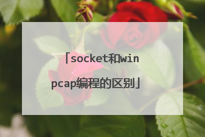 socket和winpcap编程的区别
