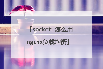 socket 怎么用nginx负载均衡