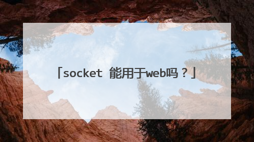 socket 能用于web吗？
