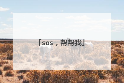 sos，帮帮我