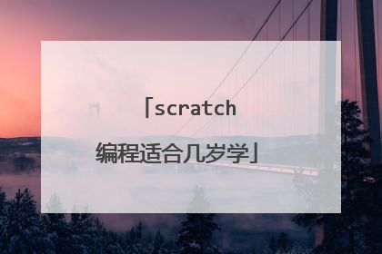 scratch编程适合几岁学