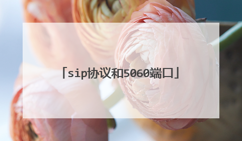 sip协议和5060端口