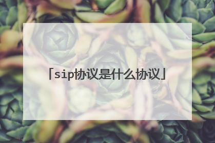 sip协议是什么协议