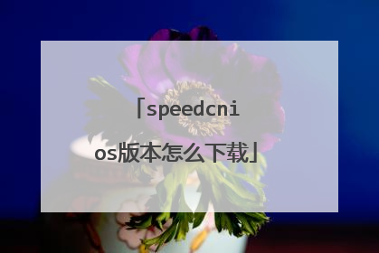 speedcnios版本怎么下载