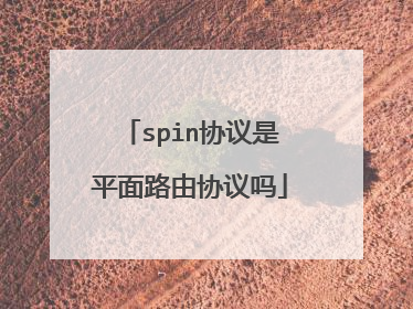 spin协议是平面路由协议吗