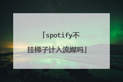 spotify不挂梯子计入流媒吗