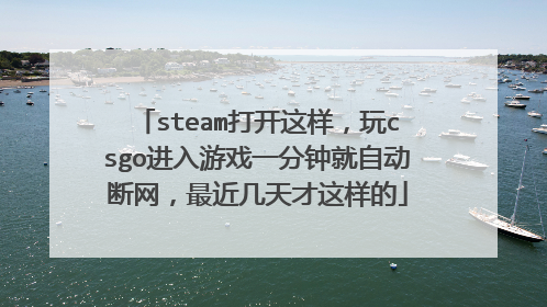 steam打开这样,玩csgo进入游戏一分钟就自动断网,最近几天才这样的