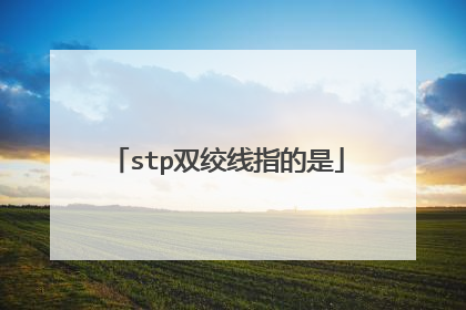stp双绞线指的是