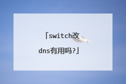 switch改dns有用吗?