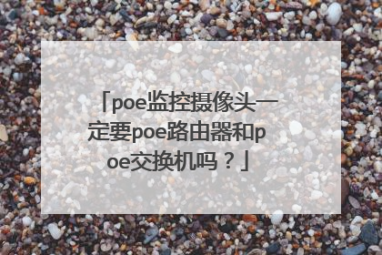 poe监控摄像头一定要poe路由器和poe交换机吗？