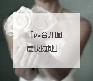 ps合并图层快捷键