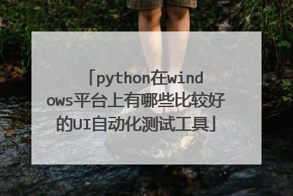 python在windows平台上有哪些比较好的UI自动化测试工具