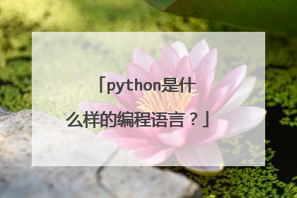 python是什么样的编程语言?