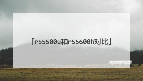 r55500u和r55600h对比