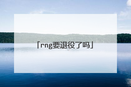 rng要退役了吗