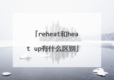 reheat和heat up有什么区别