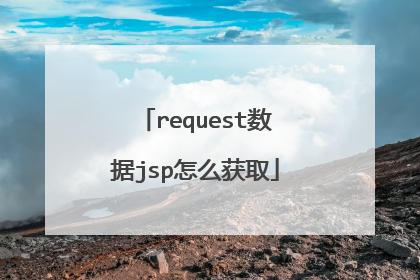 request数据jsp怎么获取