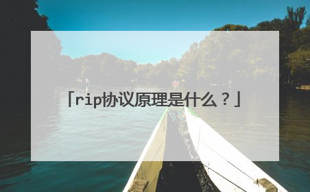 rip协议原理是什么？