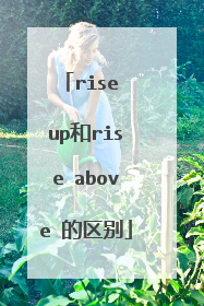 rise up和rise above 的区别