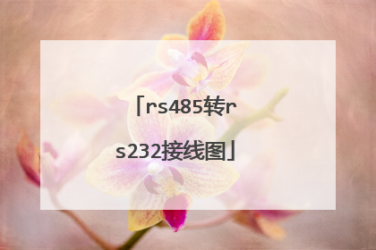 rs485转rs232接线图