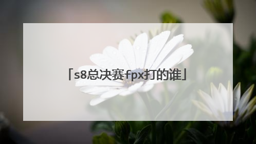 s8总决赛fpx打的谁