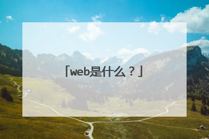 web是什么?