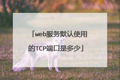 web服务默认使用的TCP端口是多少
